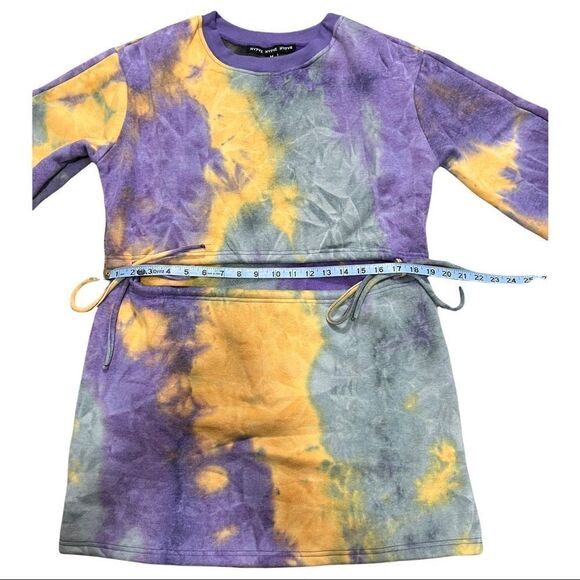 Hyfve Call Me Tie Dye Cutout Sweatshirt Dress - Picture 10 of 16